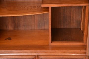 アンティーク家具　古民具・骨董　特別注文造り　三方欅材の上質な茶棚(飾り棚、収納棚、茶箪笥、水屋箪笥)