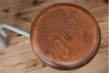 ラフジュオリジナル　8脚格納スツールの特大作業台(テーブル、机)