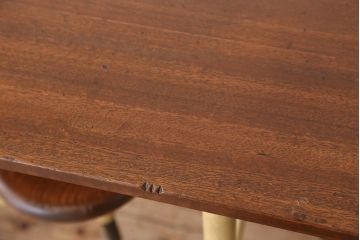 ラフジュオリジナル　6脚格納スツールの作業台(テーブル、机)