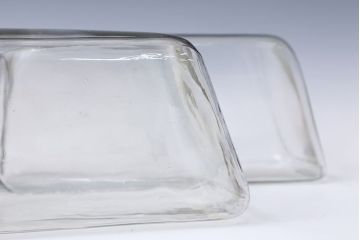 アンティーク雑貨　アンティーク 古い商店のガラスビン[瓶]2個セット(菓子瓶)