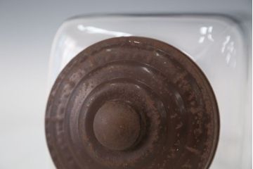 アンティーク雑貨　アンティーク 古い商店のガラスビン[瓶]3個セット(菓子瓶)