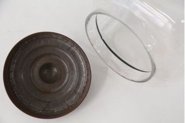 アンティーク雑貨　アンティーク 古い商店のガラスビン[瓶]3個セット(菓子瓶)