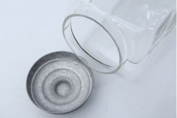 アンティーク雑貨　アンティーク 古い商店のガラスビン[瓶]3個セット(2)(菓子瓶)