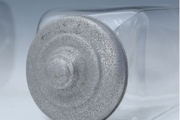 アンティーク雑貨　アンティーク 古い商店のガラスビン[瓶]3個セット(2)(菓子瓶)