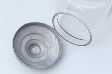 アンティーク雑貨　アンティーク 古い商店のガラスビン[瓶]3個セット(2)(菓子瓶)
