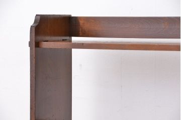 アンティーク家具　アンティーク　古い木のシンプルな楔本棚(飾り棚、ブックシェルフ)