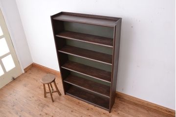 レトロ家具　★昭和レトロ　シンプルな本棚(飾り棚/ブックシェルフ)