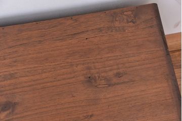 アンティーク家具　アンティーク　モールガラス脚付きローボード?(収納棚)