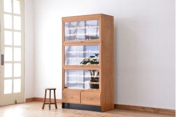 アンティーク家具　1960年頃 イギリス製 大きなシャツケース(ガラスケース/ショーケース)