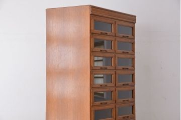 アンティーク家具　1970年頃 海外製 縦型 引き出し シャツケース(ガラスケース/ショーケース)