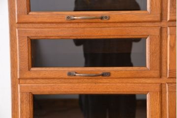 アンティーク家具　1970年頃 海外製 縦型 引き出し シャツケース(ガラスケース/ショーケース)
