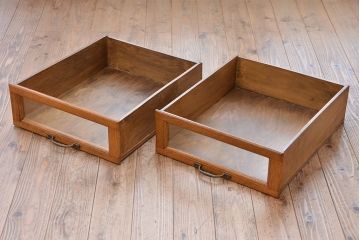 アンティーク家具　1970年頃 海外製 縦型 引き出し シャツケース(ガラスケース/ショーケース)