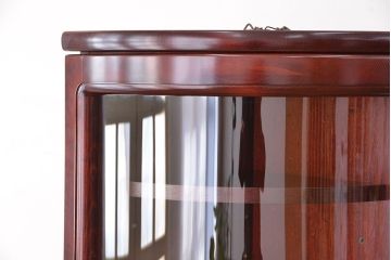 中古 カリモク コーナーラック(コーナーキャビネット)