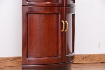 中古 カリモク コーナーラック(コーナーキャビネット)