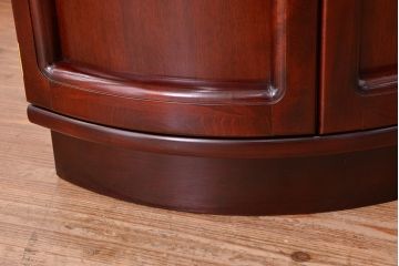 中古 カリモク コーナーラック(コーナーキャビネット)