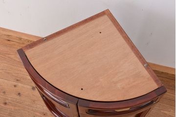 中古 カリモク コーナーラック(コーナーキャビネット)