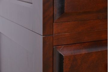 中古　北海道民芸家具　二段重ねチェスト　定価241500円　(整理箪笥)