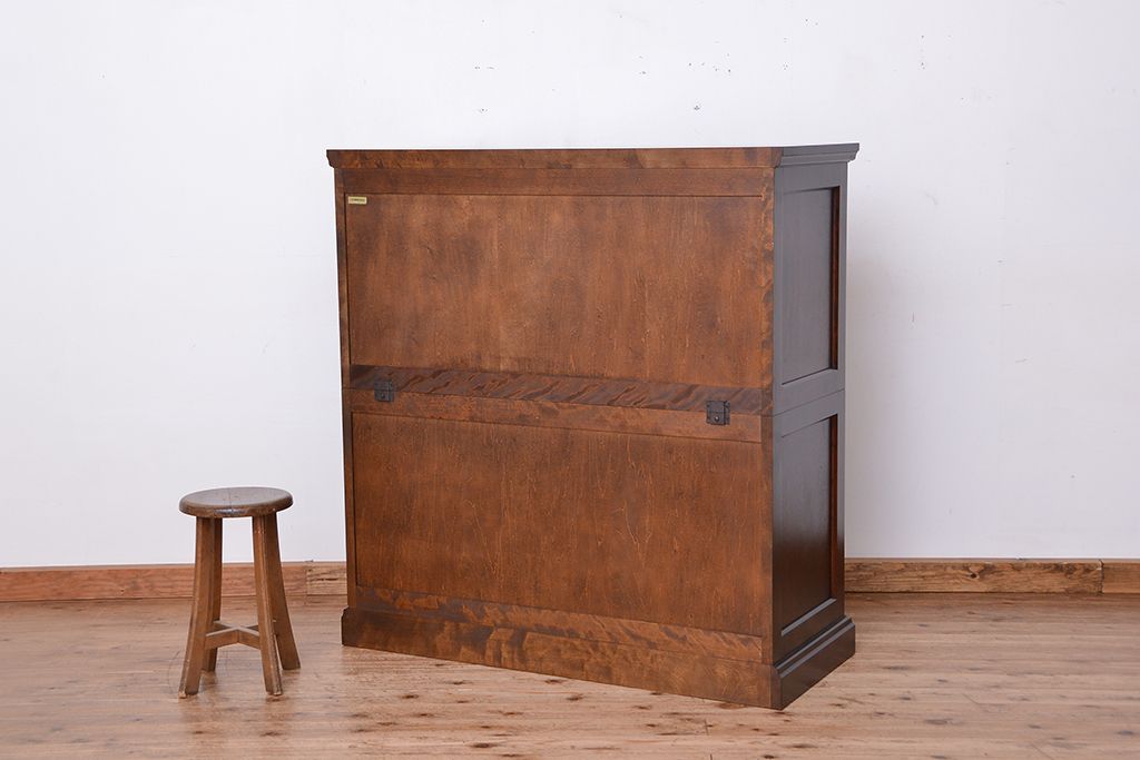 中古　北海道民芸家具　二段重ねチェスト　定価241500円　(整理箪笥)