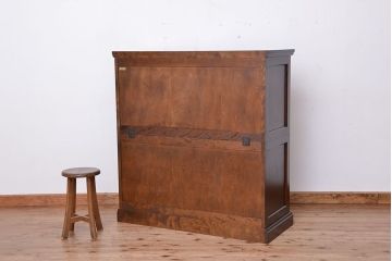 中古　北海道民芸家具　二段重ねチェスト　定価241500円　(整理箪笥)