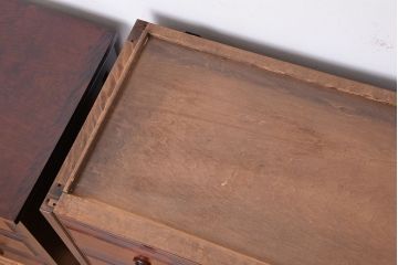 中古　北海道民芸家具　二段重ねチェスト　定価241500円　(整理箪笥)