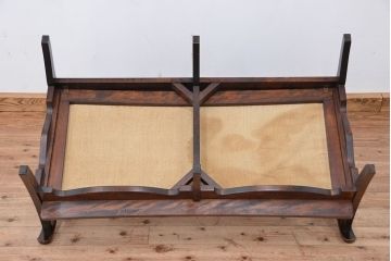 中古　ジャンク品扱い　北海道民芸家具　2Pソファ