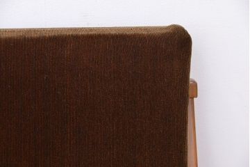 レトロ家具　昭和レトロ　ナラ材フレームの椅子　2脚セット(いす、チェア)