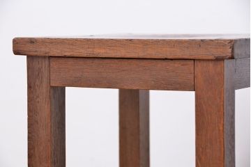 アンティーク家具　アンティーク　シンプルな角スツール　2脚セット(椅子)