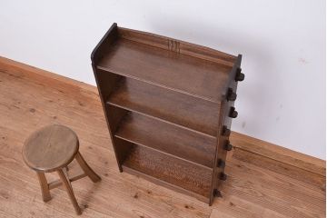 アンティーク家具　アンティーク　古い木の楔式本棚(飾り棚)