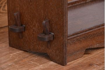 アンティーク家具　アンティーク　古い木の楔式本棚(飾り棚)