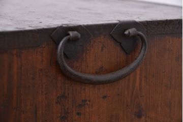 アンティーク家具　古民具・骨董　希少!前面欅材の仙台小箪笥(帳場箪笥)