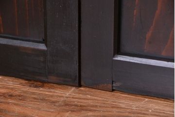 古民具・骨董　古いお屋敷の使い込まれた小さな板戸　4枚