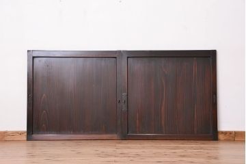 アンティーク　使い込まれた板戸　2枚セット