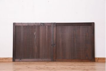 アンティーク　使い込まれた板戸　2枚セット