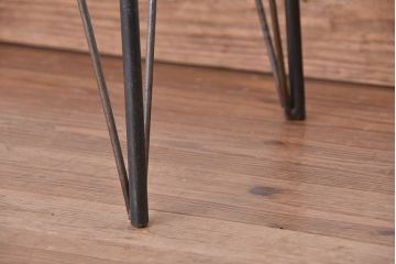 アンティーク家具　アンティーク　古い木の薄型横長ガラスケース(ショーケース、飾り棚)