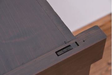 アンティーク家具　古民具・骨董　欅の杢目が素晴らしい四尺水屋箪笥サイドボード(収納棚、リビングボード)