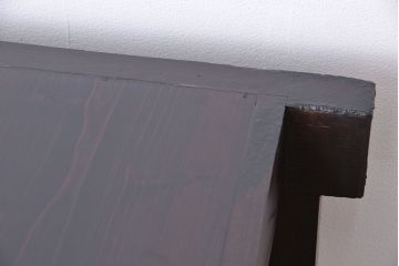 アンティーク家具　古民具・骨董　欅の杢目が素晴らしい四尺水屋箪笥サイドボード(収納棚、リビングボード)