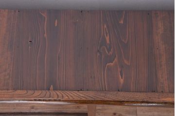 アンティーク家具　アンティーク　大正ロマン　上品な脚付き横長収納棚(ガラスケース、ショーケース)