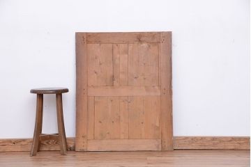 アンティーク雑貨　イギリスアンティーク　ペンキのはげたウォールミラー(鏡、姿見)
