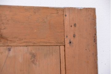 アンティーク雑貨　イギリスアンティーク　ペンキのはげたウォールミラー(鏡、姿見)