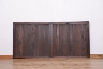 古民具・骨董　使い込まれた小さな板戸　2枚セット
