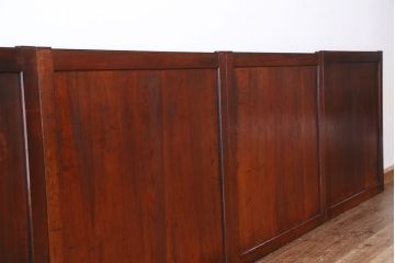 古民具・骨董　小振りな古い板戸　4枚セット