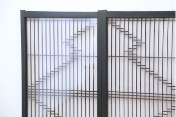 アンティーク　組子細工の格子書院戸　4枚セット?(建具)