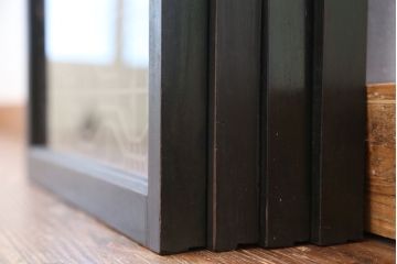 アンティーク　組子細工の格子書院戸　4枚セット?(建具)