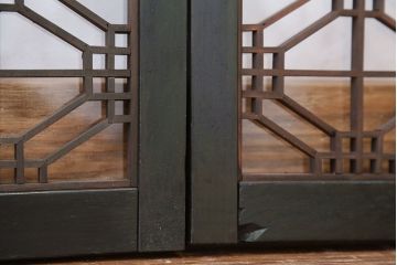 アンティーク　組子細工の格子書院戸　4枚セット?(建具)