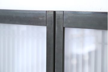 アンティーク　組子細工の格子書院戸　4枚セット(2)(建具)