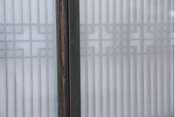 アンティーク　組子細工の格子書院戸　4枚セット(2)(建具)