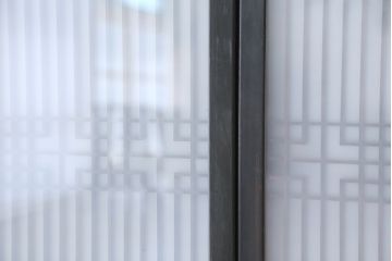 アンティーク　組子細工の格子書院戸　4枚セット(2)(建具)