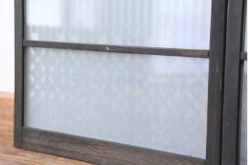 アンティーク　組子細工の格子書院戸　4枚セット(2)(建具)