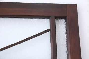 大正ロマン　凝った作りの色ガラス扉1枚(ドア)