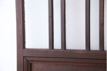 大正ロマン　凝った作りの色ガラス扉1枚(ドア)